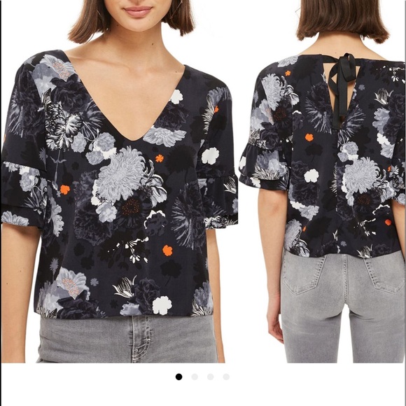 Too shop floral ruffle blouse - Picture 3 of 4